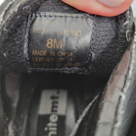 VINTAGE Y2K WHITE MOUNTAIN Lace Up Ankle Booties Black - Picture 15 of 15